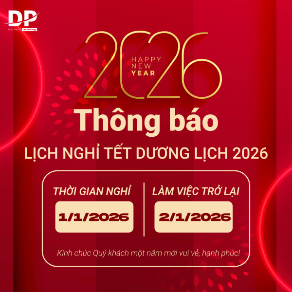 Thông báo lịch nghỉ tết dương lịch 2026