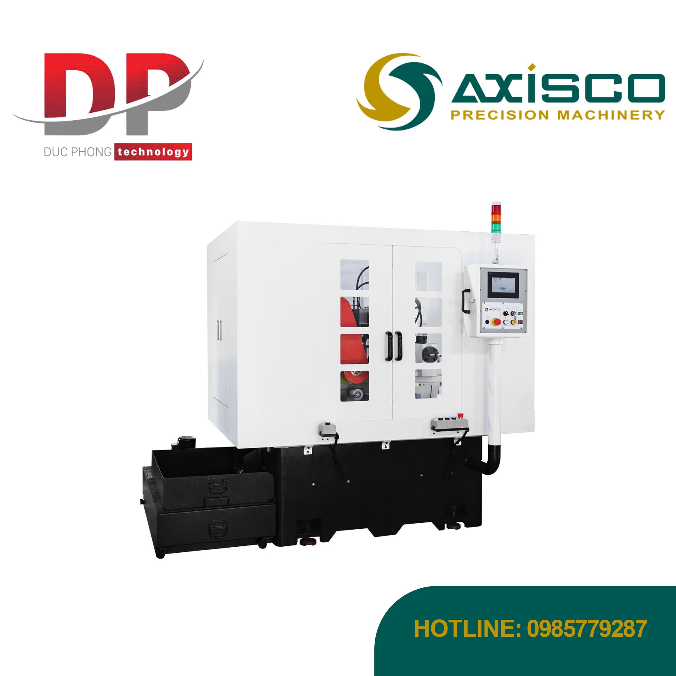 Máy tiện bi, tạo rãnh, vát mép BA-3in1-200 - Axisco
