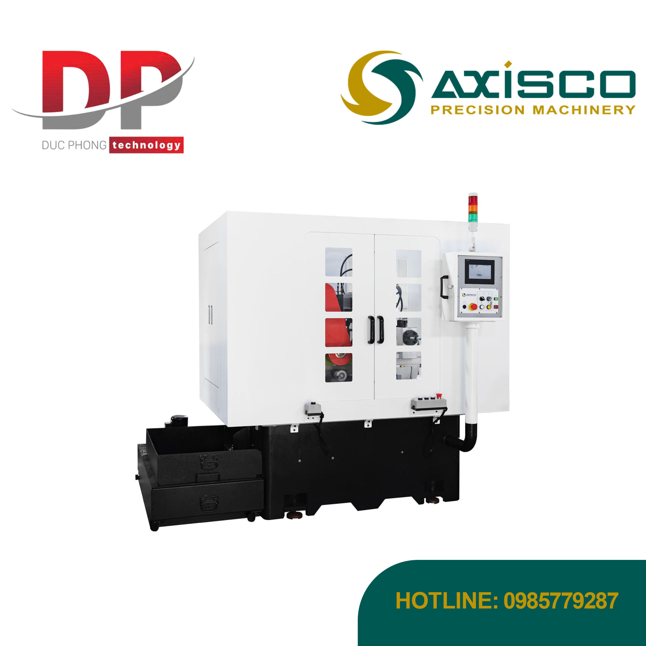 Máy tiện bi, tạo rãnh, vát mép cho van bi BA-3in1-400 - Axisco