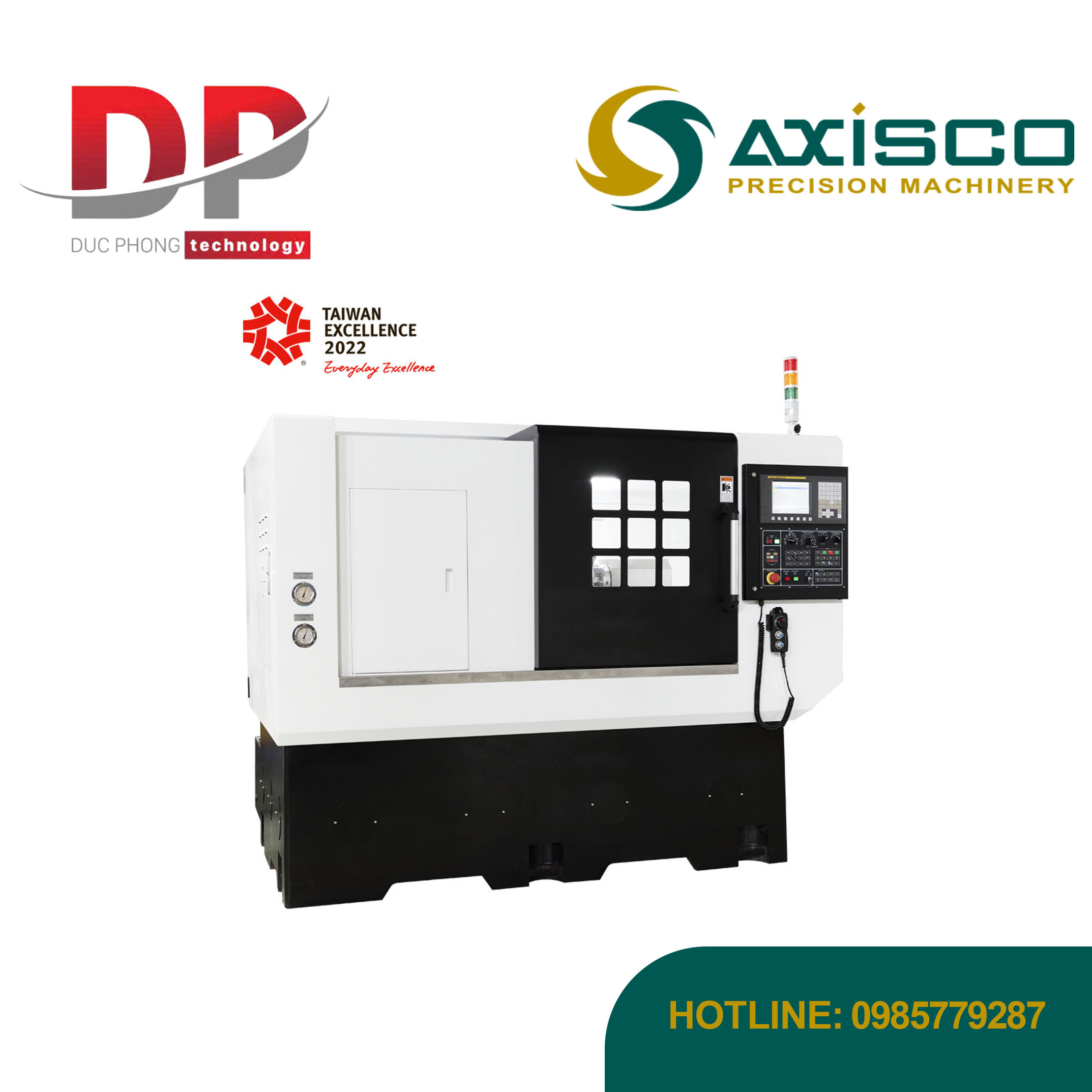 Máy tiện CNC hình cầu lai SBL-100T - Axisco