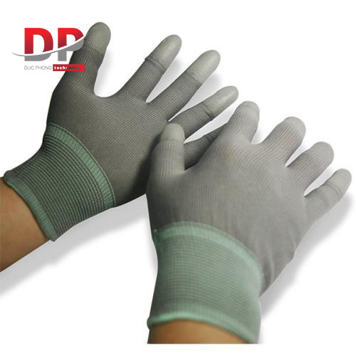 Găng tay bảo hộ lao động PODW-300M phủ PU đầu ngón tay (Găng tay chống tĩnh điện)