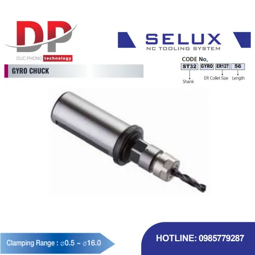 Bầu kẹp GYRO Series ST Shank - Selux (GYRO CHUCK)