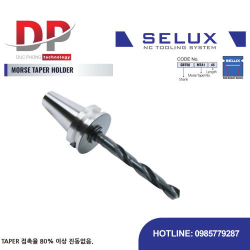 Bầu kẹp côn Morse Series GBT Shank - Selux (MORSE TAPER HOLDER)