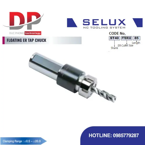 Bầu kẹp Taro Collet ER Series ST Shank - Selux (FLOATING ER TAP CHUCK)