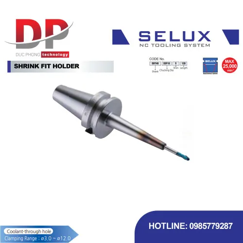 Đầu kẹp co nhiệt loại mỏng Series GBT Shank - Selux (SHRINK FIT HOLDER - SLIM TYPE)