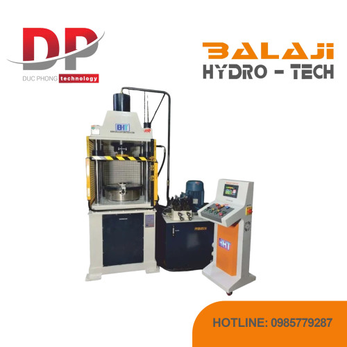 Máy ép thủy lực bốn trụ tự động có đầu kẹp thủy lực Balaji Hydrotech Series FP