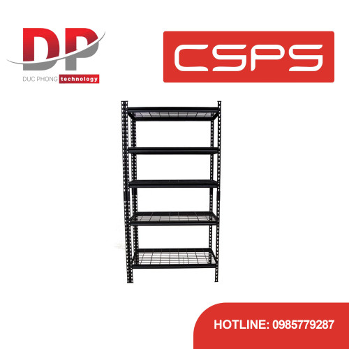 Kệ thép trắng 5 tầng 91cm CSPS – kệ để đồ 5 tầng màu trắng-đen