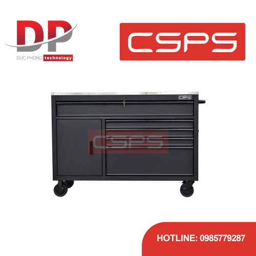 Tủ dụng cụ CSPS 132cm 5 hộc kéo màu đen nhám