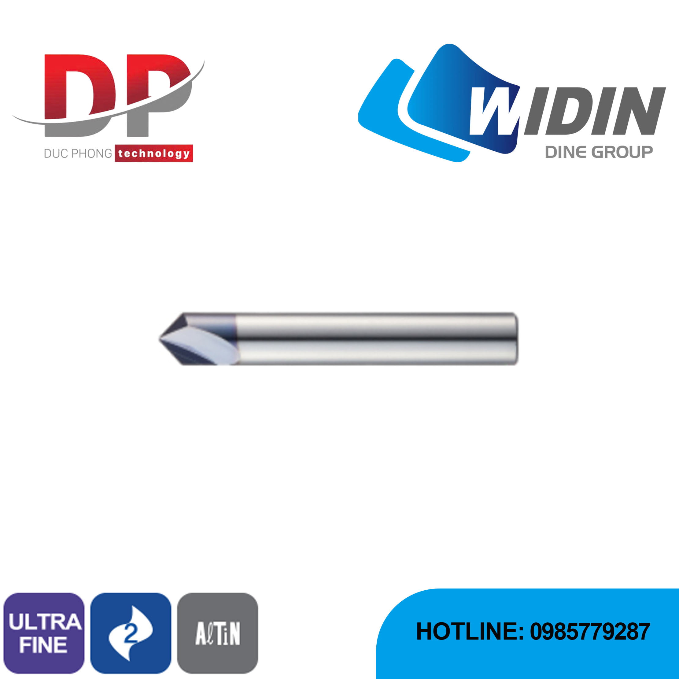 Dao chamfer cạnh 2 me cắt series CCF - Widin