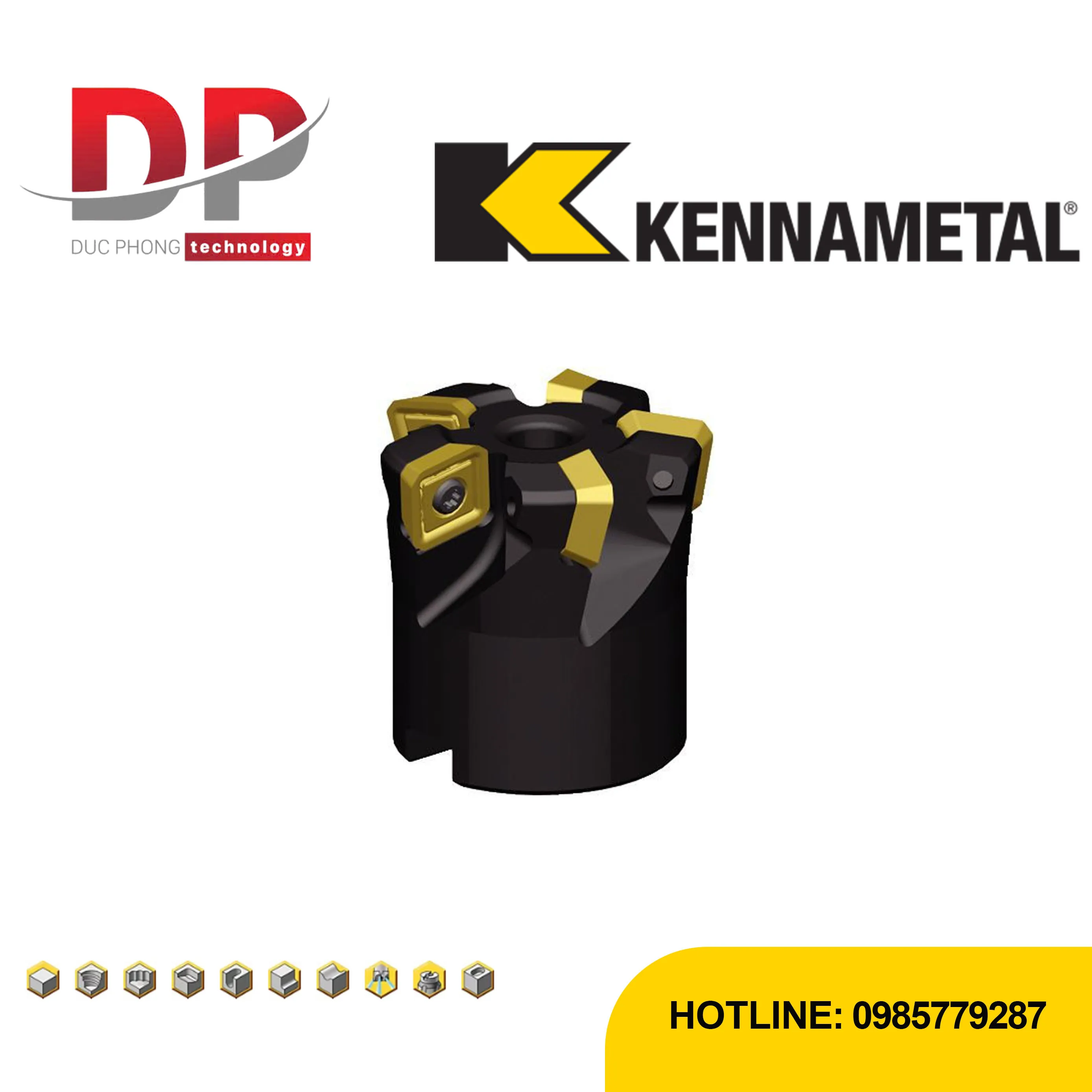 Dao phay mặt đầu Kennametal Beyond BLAST KSSM – shell mill – hệ mét