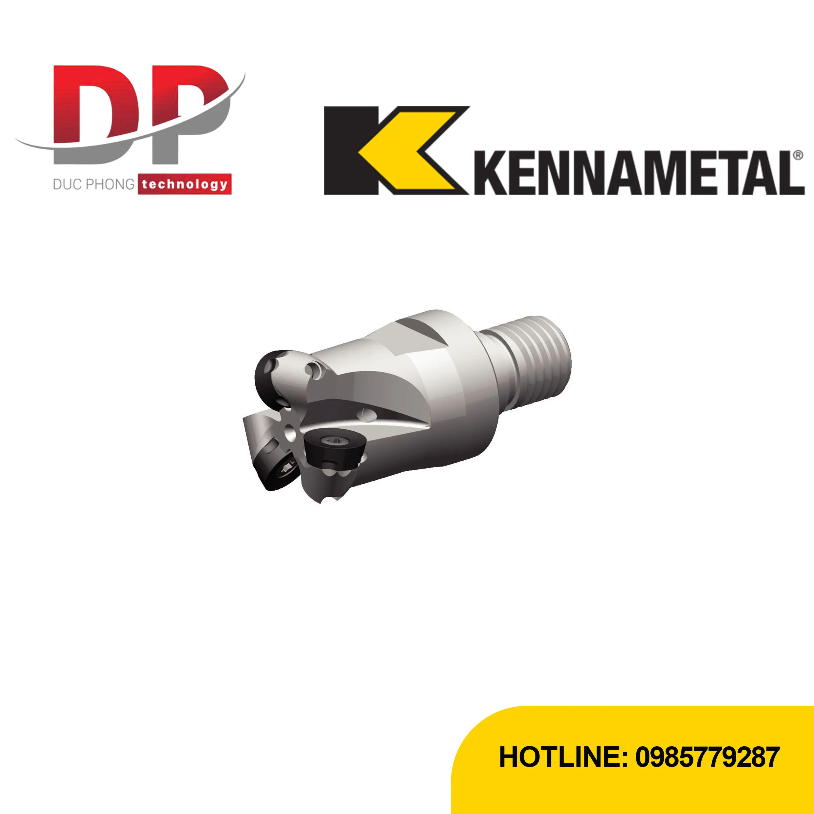 Dao phay mặt Kennametal 7713VR10 – đầu modular gắn vít – hệ mét