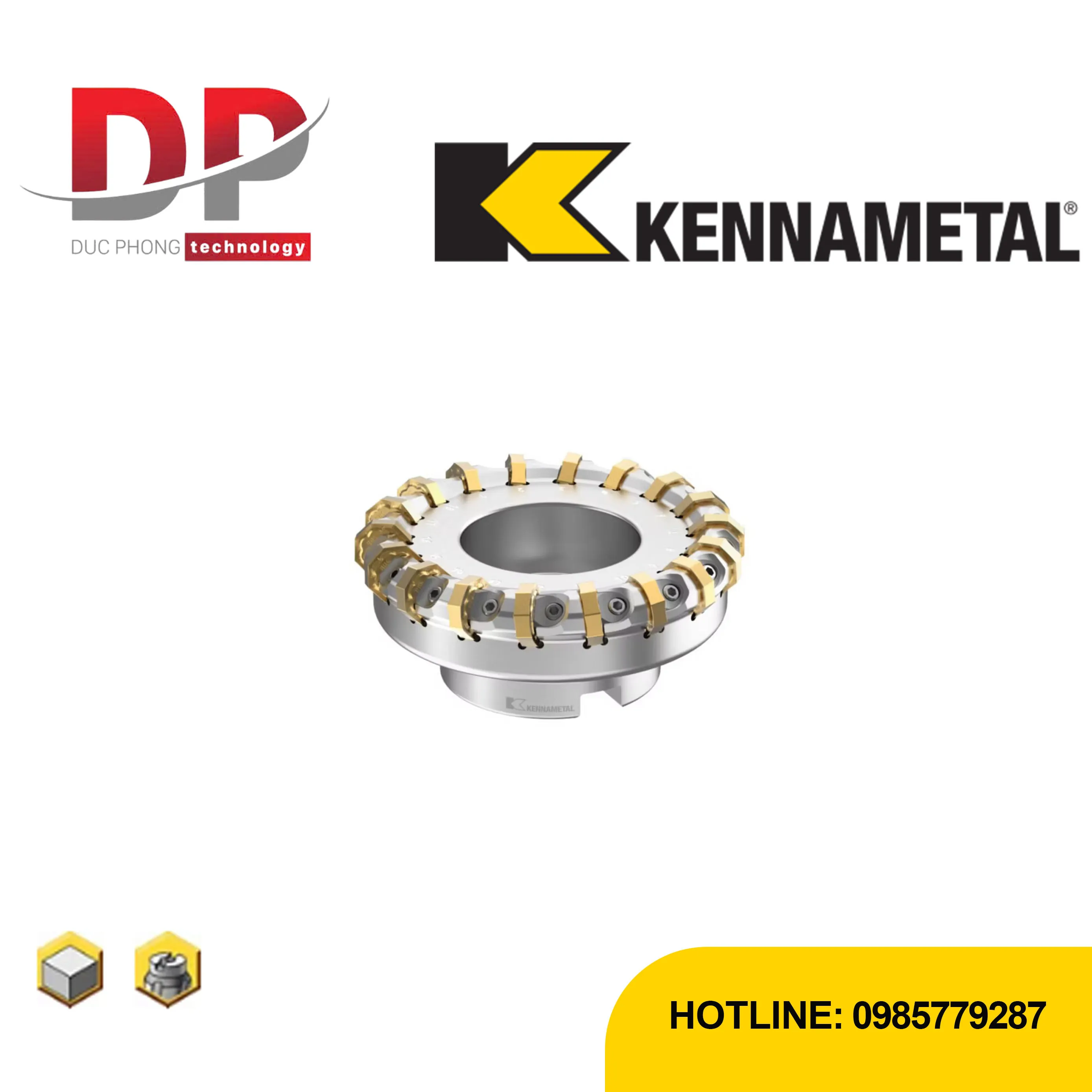 Dao phay mặt Kennametal Mill 16™ – hệ mét
