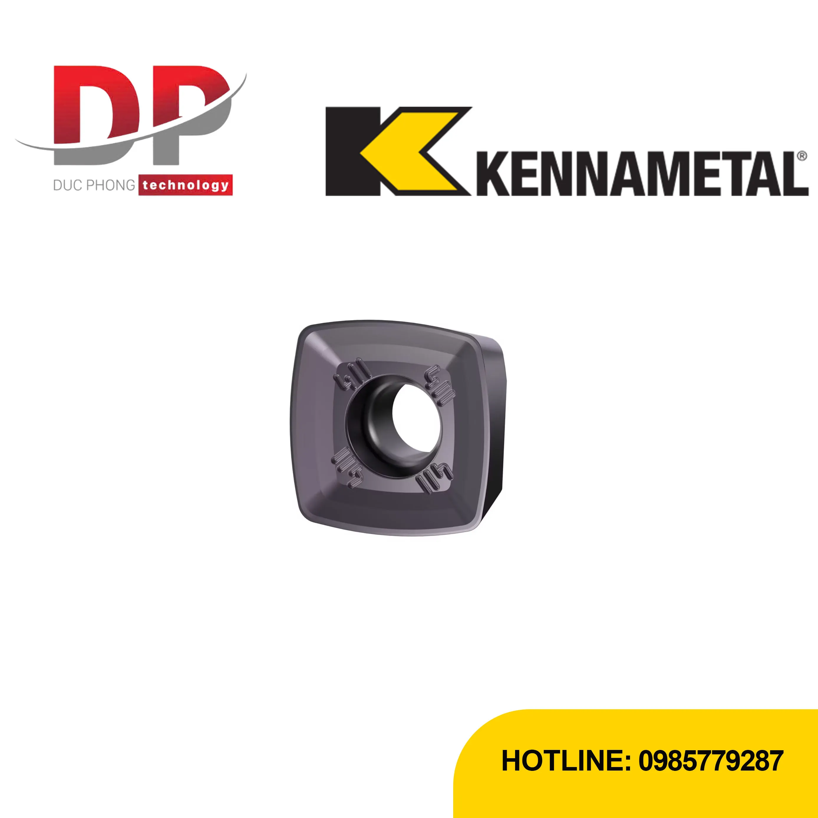 Mảnh dao phay carbide Kennametal 7792VXD12 – XDLT-D411