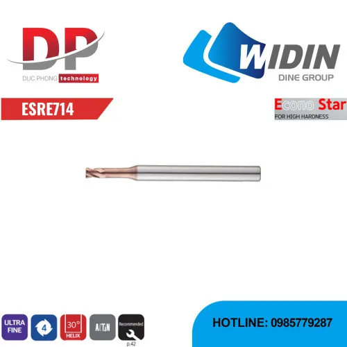 Dao phay ngón EconoStar 4 me Series ESRE714 - WIDIN (Dành cho thép độ cứng cao)