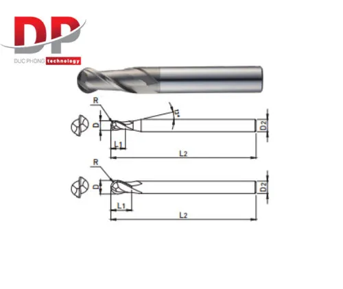 Dao phay ngón series DS502 - WIDIN (Đối với vật liệu khó cắt)