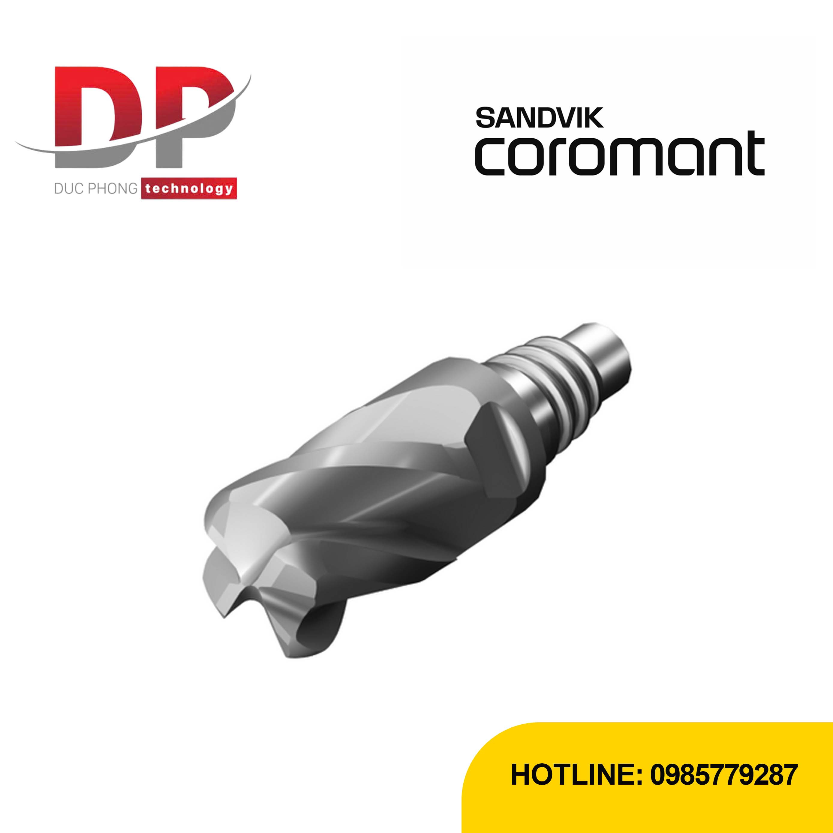 Đầu phay ngón Sandvik CoroMill 316 4 me cắt có góc R A316-25SL442-10008P 1730 (DC 25.4mm)