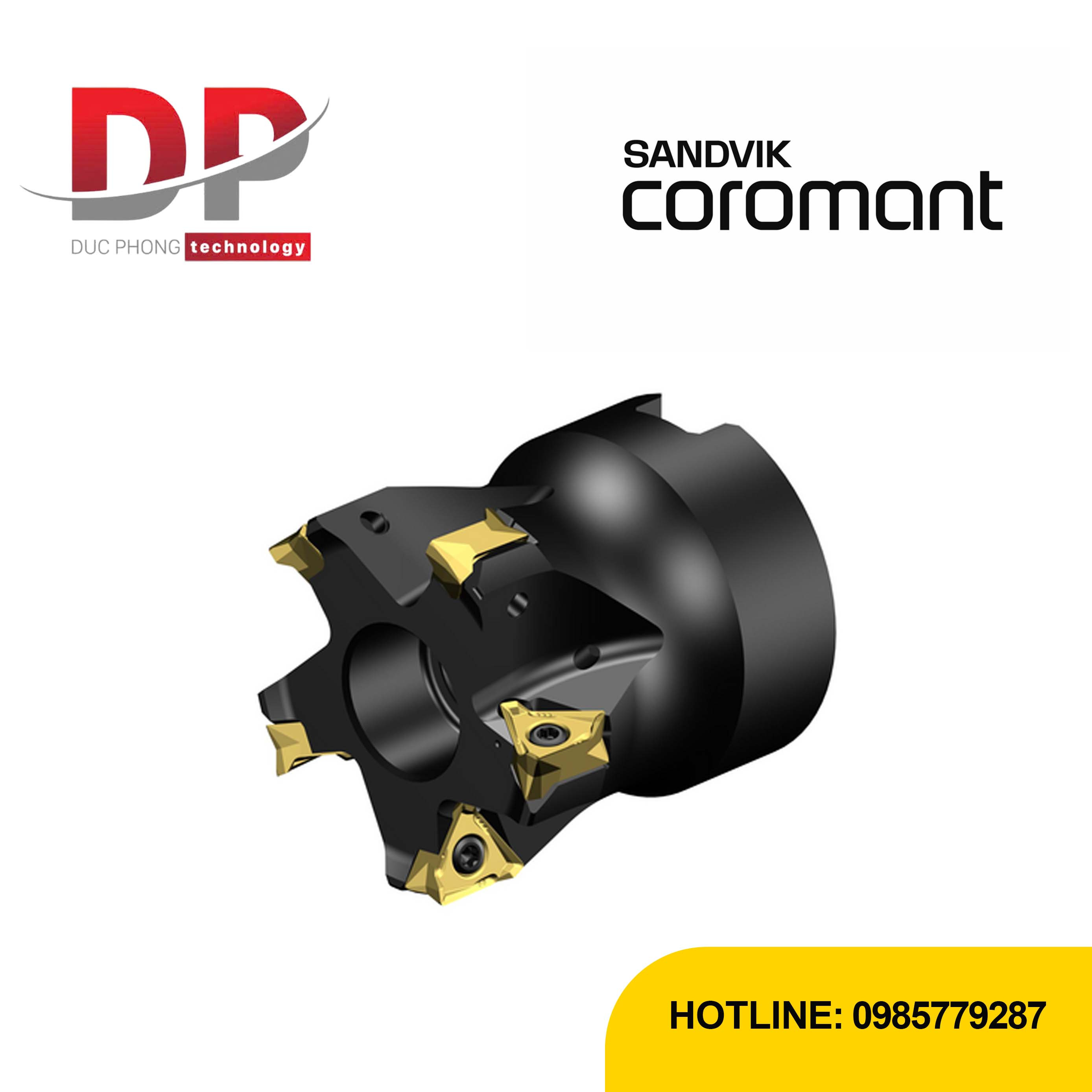 Dao phay gắn mảnh Sandvik CoroMill MS60 4 me cắt MS60-AR038R19-11M (DC 38.1mm)