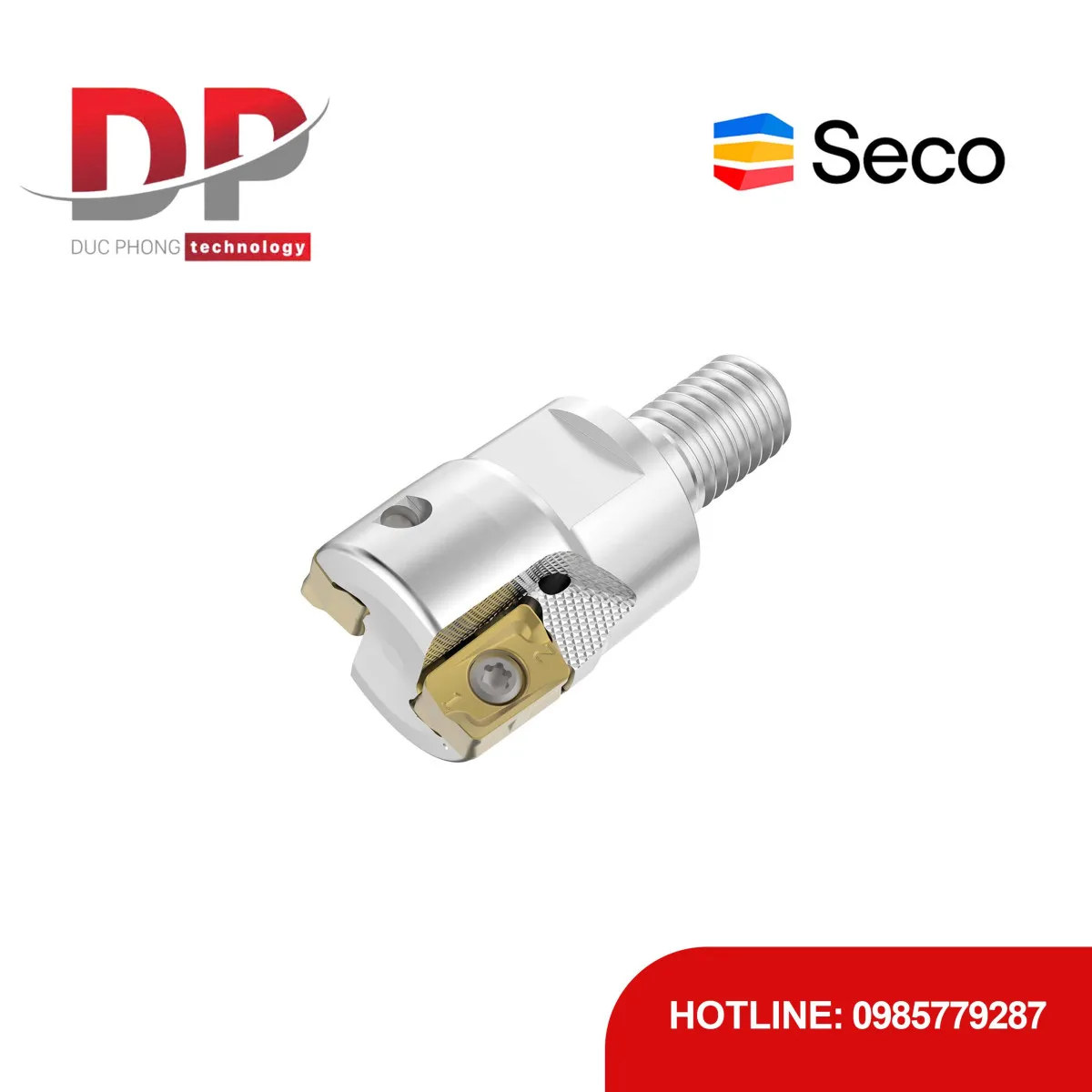 Dao phay gắn mảnh Seco Tools R217.64-1020.RE-ZO11-2A (DC 10.0 mm - 2 me cắt - Có góc R)