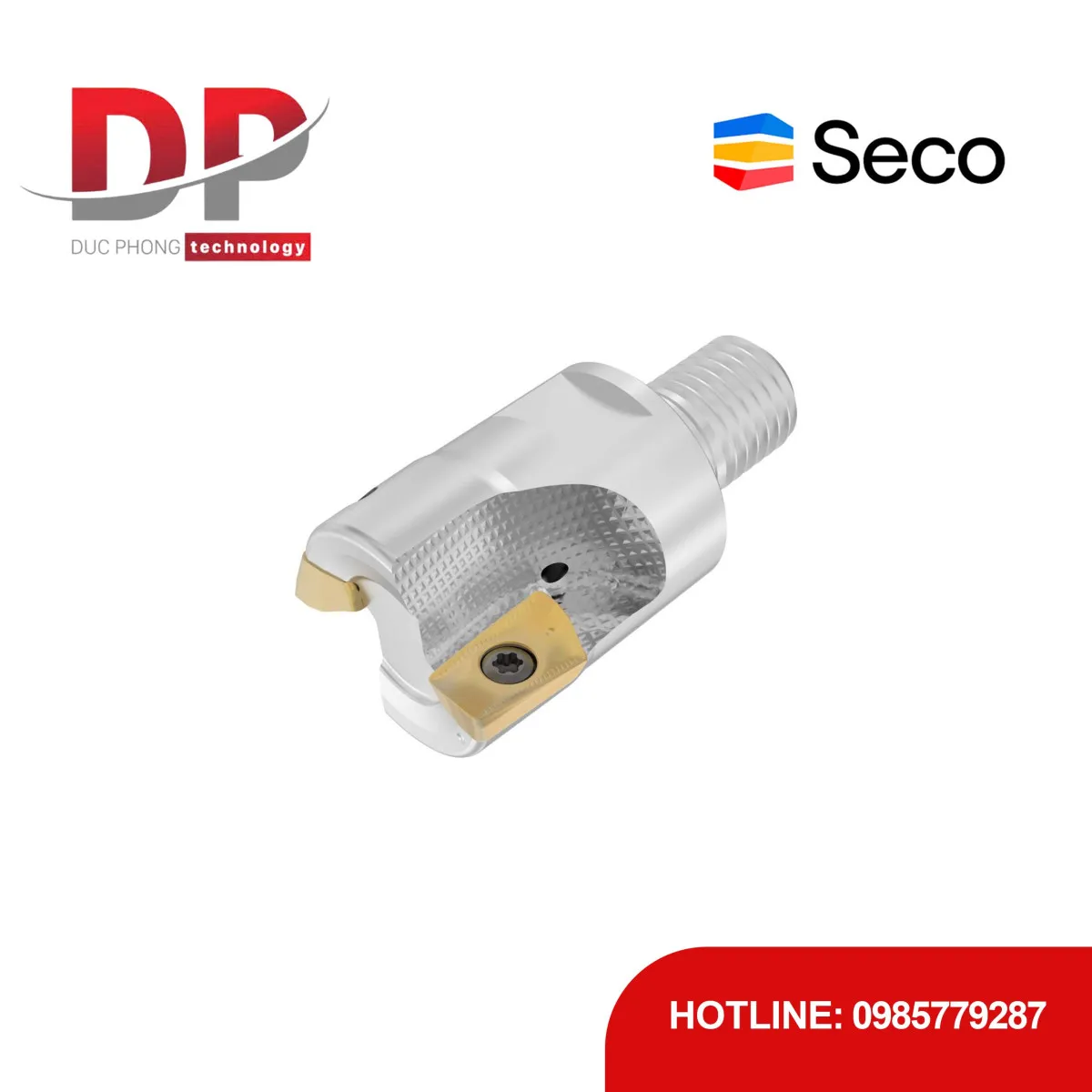 Dao phay gắn mảnh Seco Tools R217.69-1225.RE-XO16-2A (DC 25.0 mm - 2 me cắt - Có góc R)