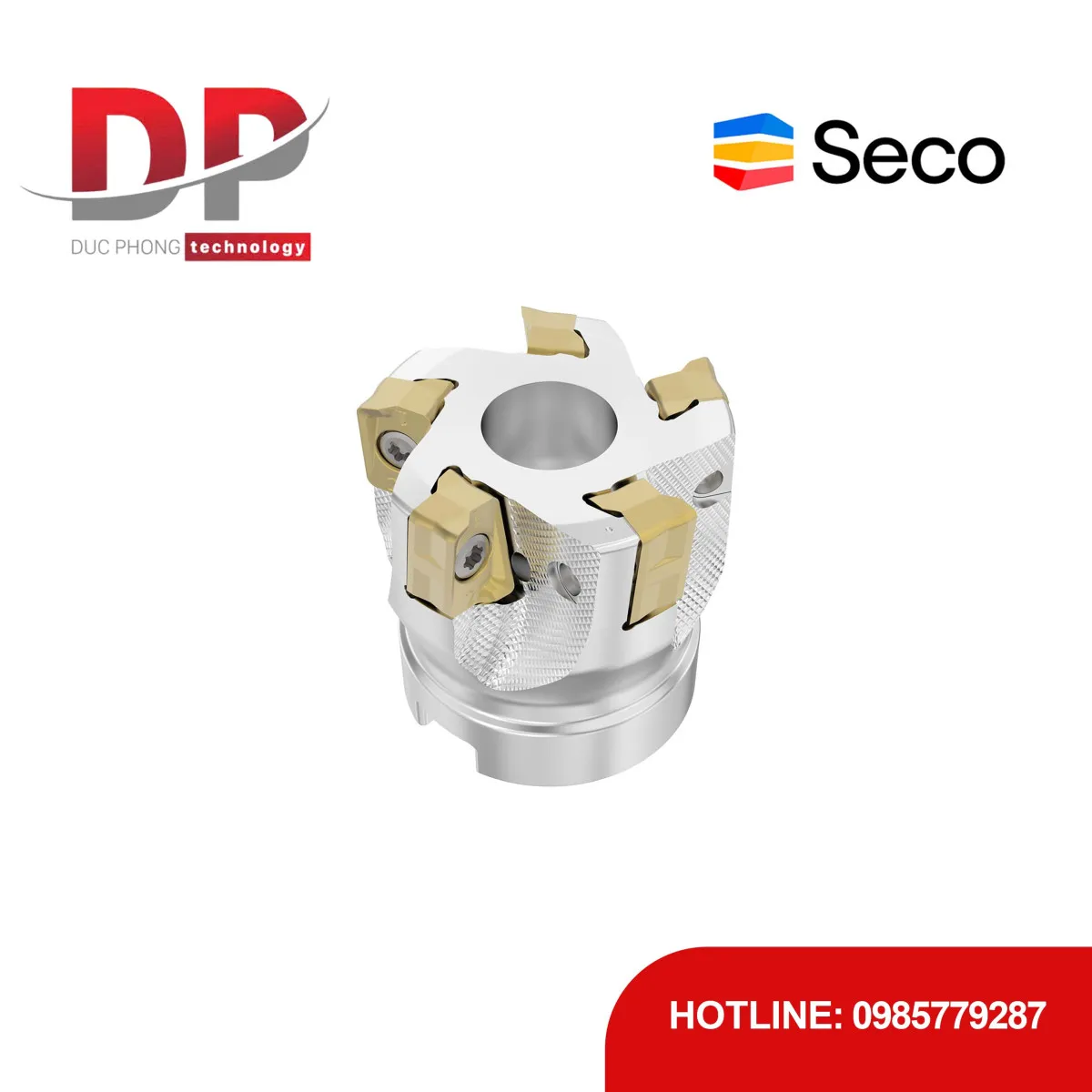 Dao phay gắn mảnh Seco Tools R220.64-0040-ZO11-5A (DC 40.0 mm - 5 me cắt - Có góc R)