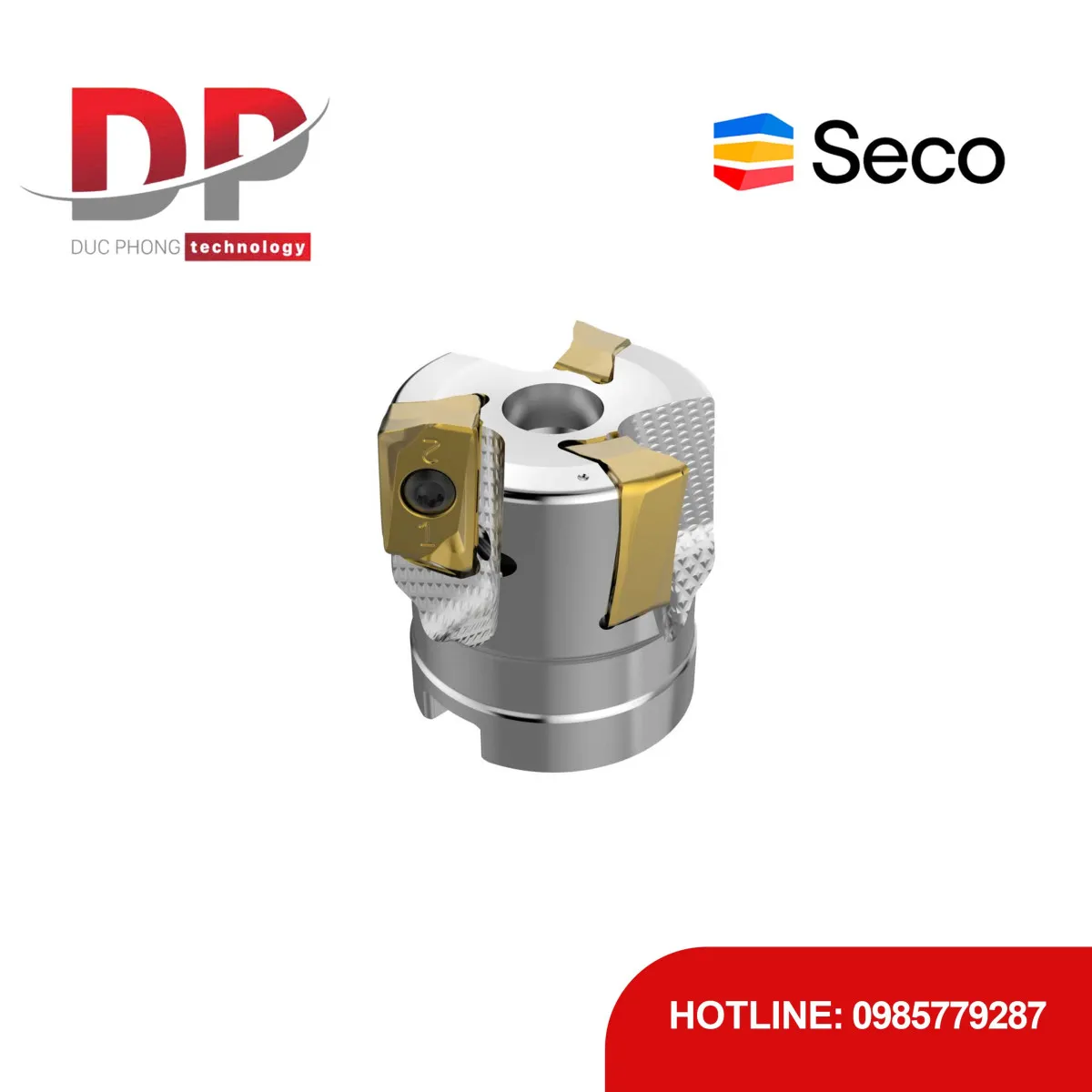 Dao phay gắn mảnh Seco Tools R220.64-0040-ZO16-3A (DC 40.0 mm - 3 me cắt - Có góc R)