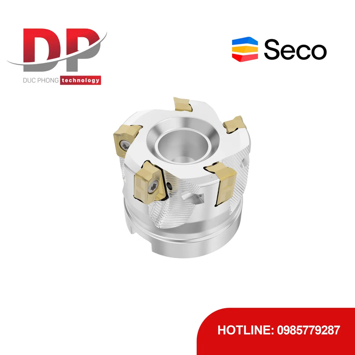 Dao phay gắn mảnh Seco Tools R220.64-0050-ZO11-5A (DC 50.0 mm - 5 me cắt - Có góc R)