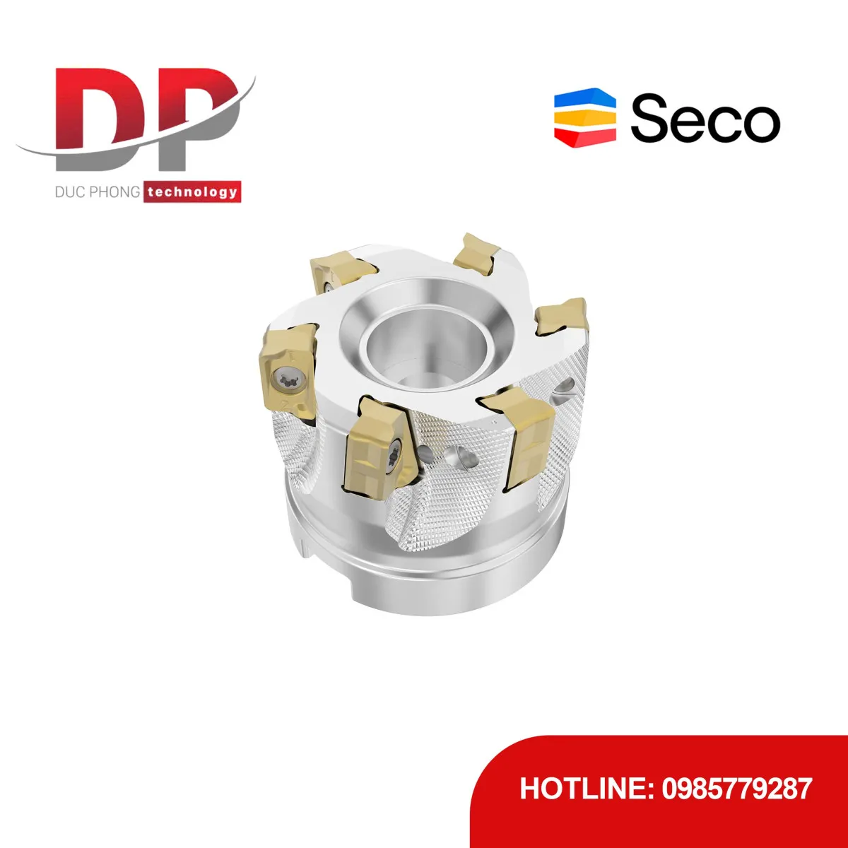 Dao phay gắn mảnh Seco Tools R220.64-0050-ZO11-6A (DC 50.0 mm - 6 me cắt - Có góc R)
