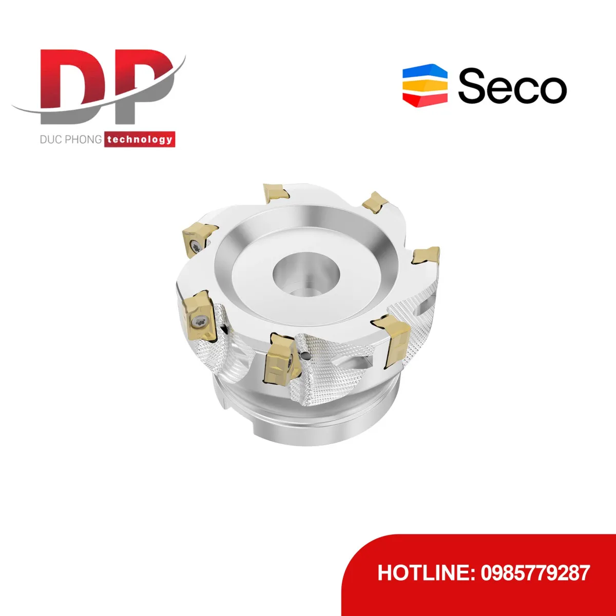 Dao phay gắn mảnh Seco Tools R220.64-0080-ZO11-7A (DC 80.0 mm - 7 me cắt - Có góc R)