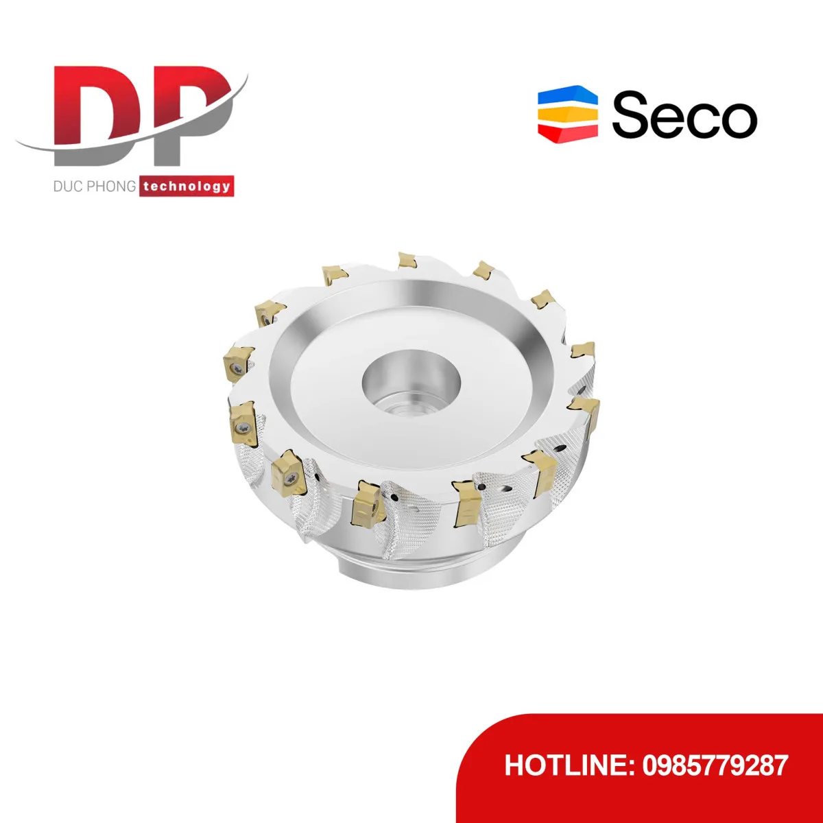 Dao phay gắn mảnh Seco Tools R220.64-0125-ZO11-13A (DC 125.0 mm - 13 me cắt - Có góc R)