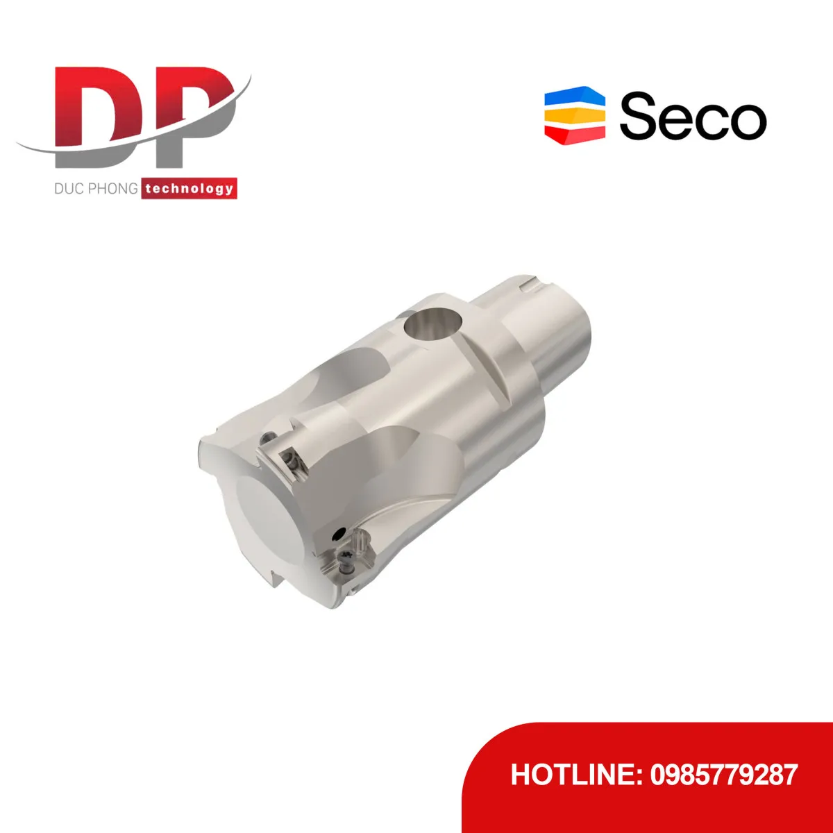 Dao phay gắn mảnh Seco Tools Turbo C4-R217.69-044-10-4A (DC 1.732 inch - 4 me cắt - Đáy phẳng)