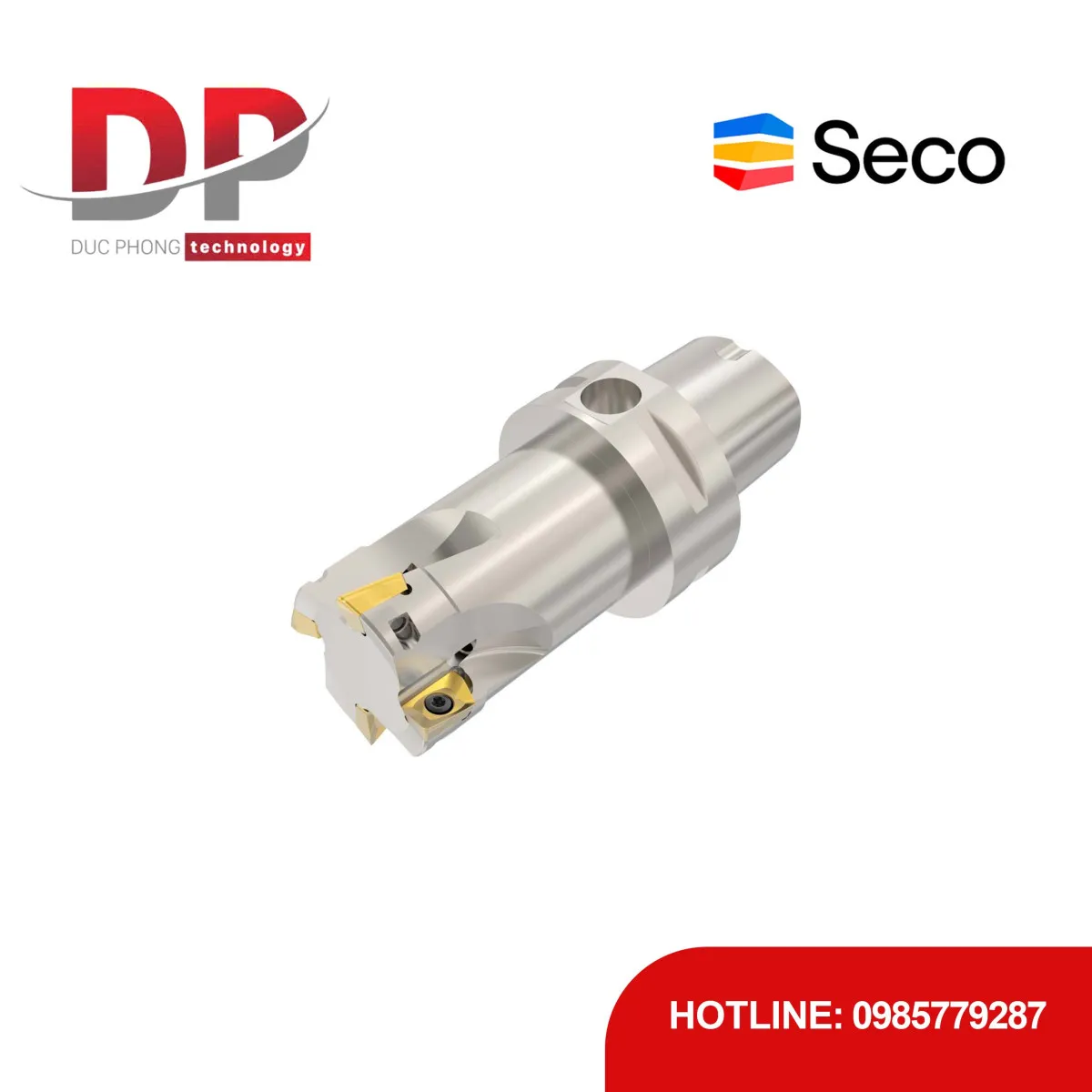 Dao phay gắn mảnh Seco Tools Turbo C5-R217.69-040-12-4AN (DC 40 mm - 4 me cắt - Đáy phẳng)