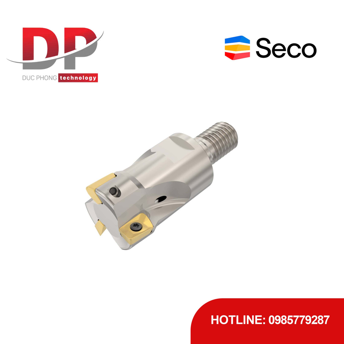 Dao phay gắn mảnh Seco Tools Turbo R217.69-01.00-12RE-10-3A (DC 25.4mm - Có góc R)