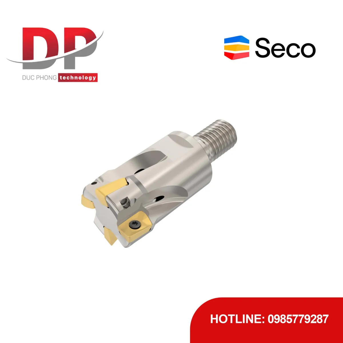 Dao phay gắn mảnh Seco Tools Turbo R217.69-01.00-12RE-10-4A (DC 25.4mm - Có góc R)