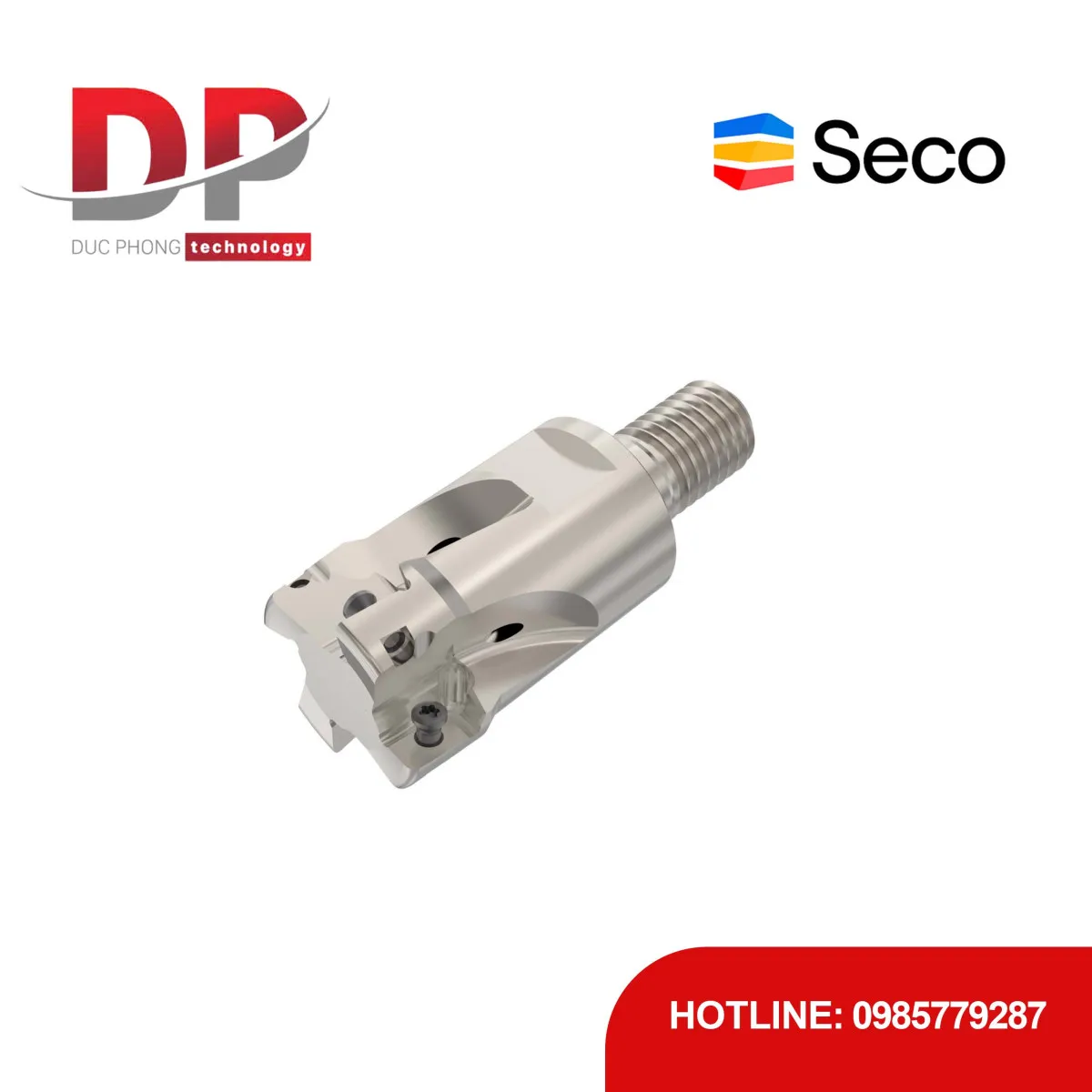 Dao phay gắn mảnh Seco Tools Turbo R217.69-01.00-12RE-10-4A (DC 25.4mm - Có góc R)