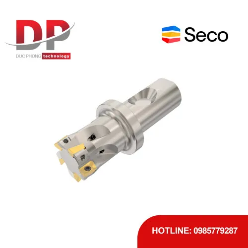 Dao phay gắn mảnh Seco Tools Turbo R217.69-01.50-3S-12-5AN (DC 38.10 mm - 5 me cắt - Đáy phẳng)