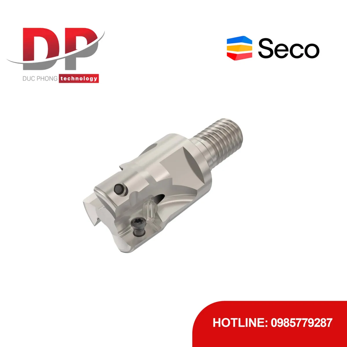 Dao phay gắn mảnh Seco Tools Turbo R217.69-1020.RE-10-3A (DC 20mm - Có góc R)