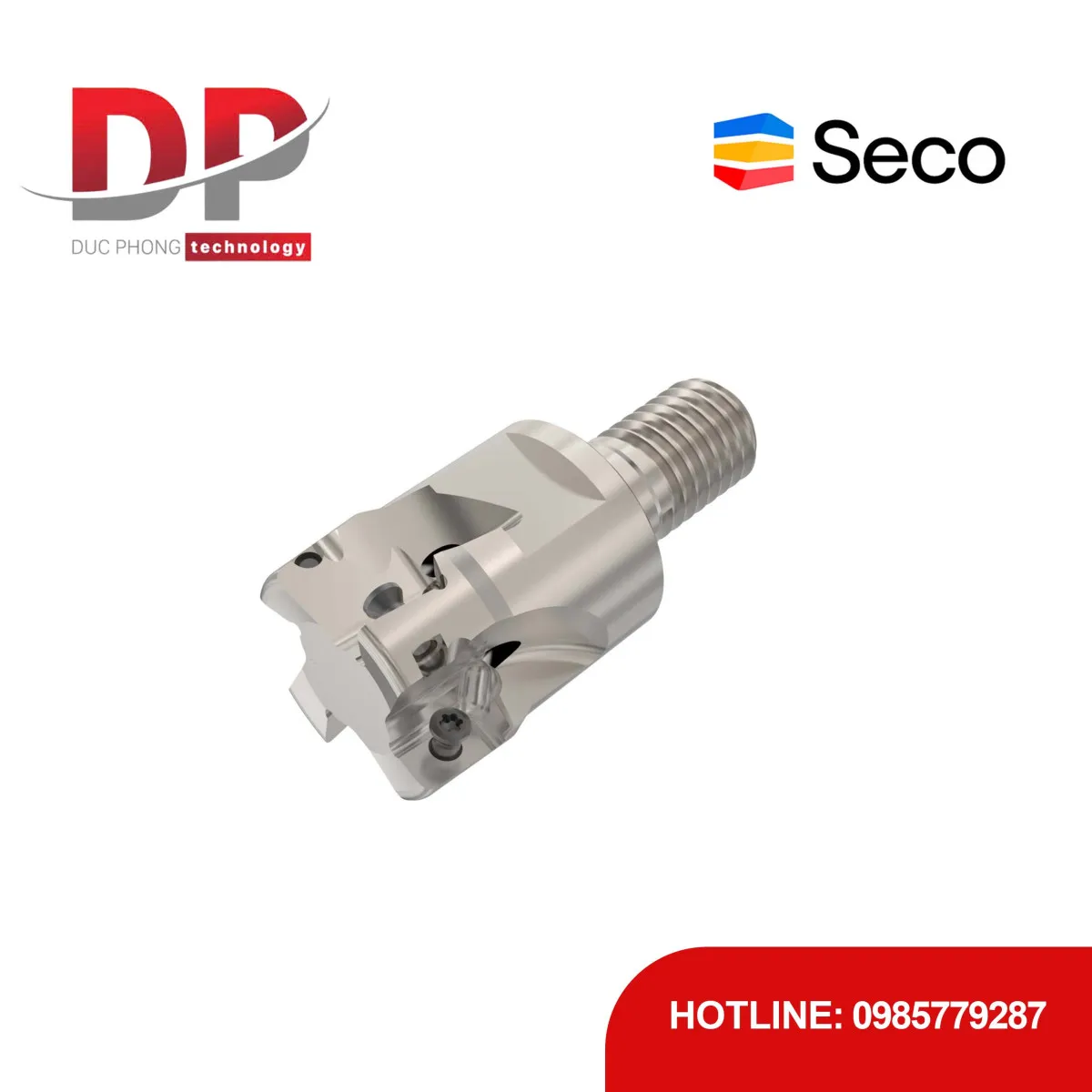 Dao phay gắn mảnh Seco Tools Turbo R217.69-1225.RE-10-4A (DC 25mm - Có góc R)