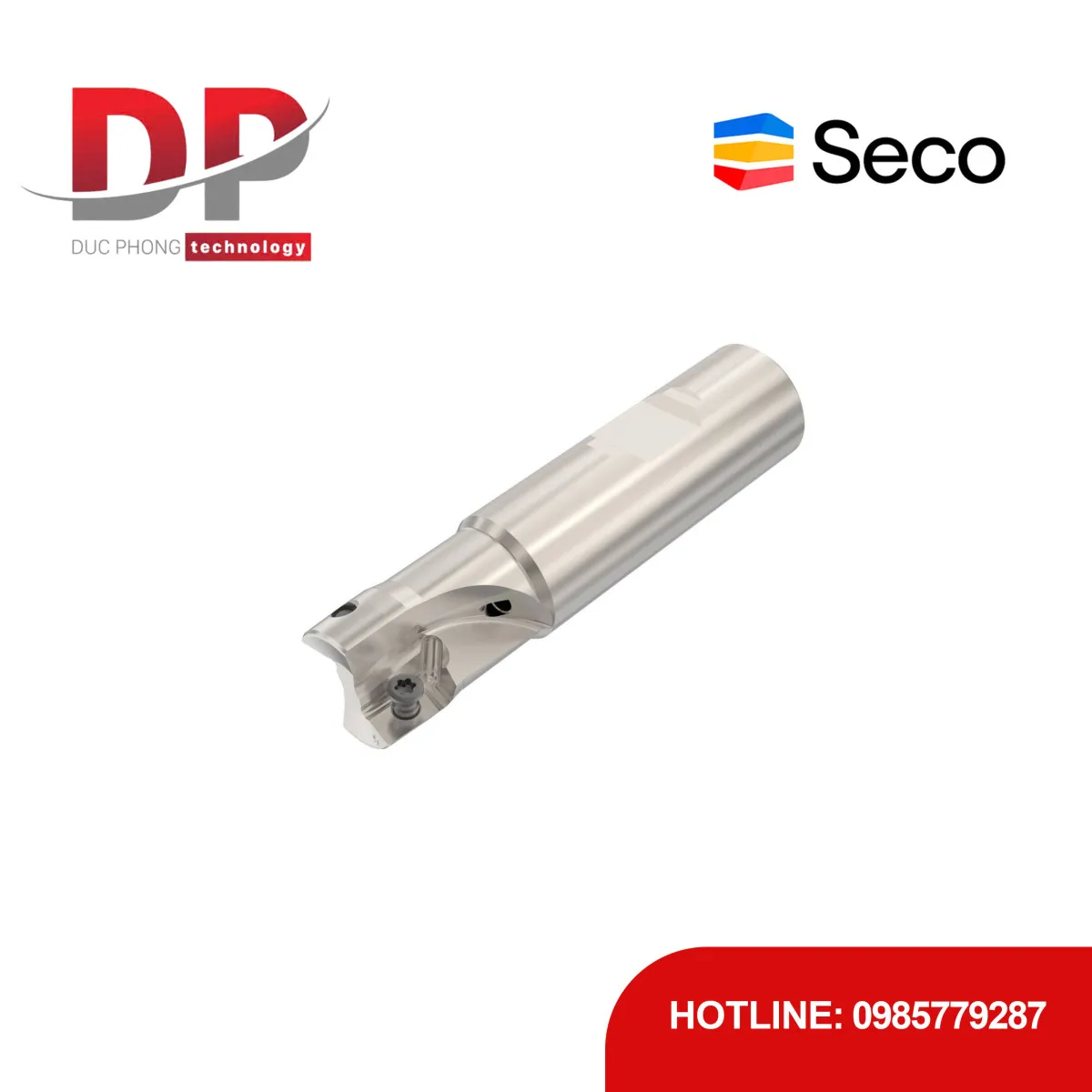 Dao phay gắn mảnh Seco Tools Turbo R217.69-2020.3-12-2AN (DC 20.0 mm - 2 me cắt - Đáy phẳng)