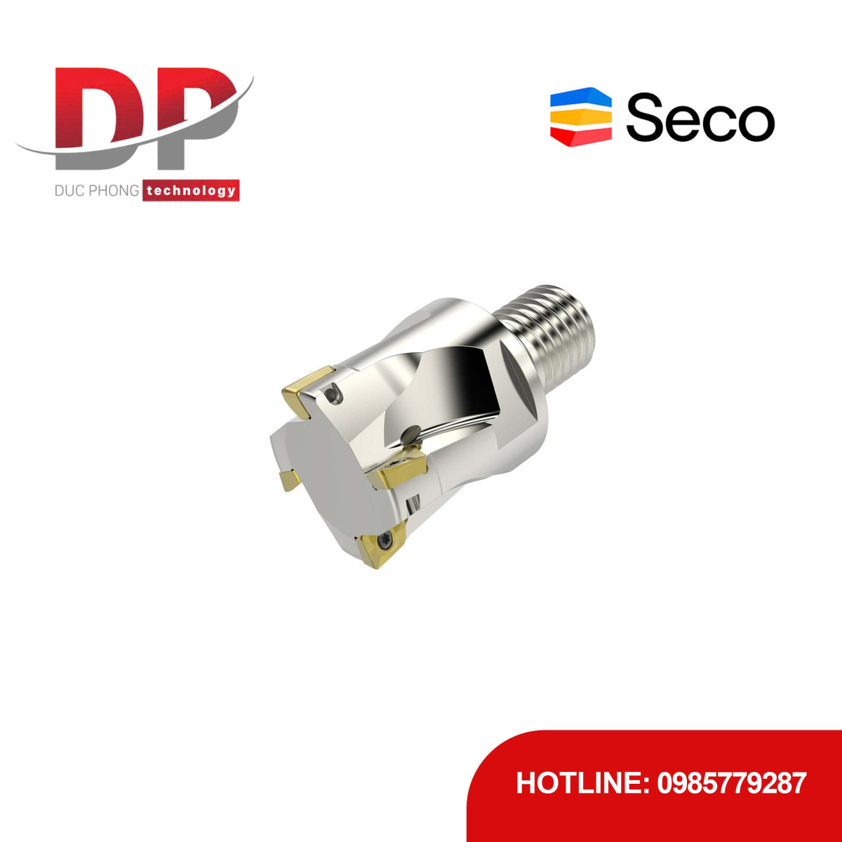 Dao phay gắn mảnh Seco Tools Turbo R217.69-2040.RE-10-4A (DC 40mm - Có góc R)