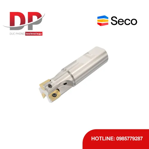 Dao phay gắn mảnh Seco Tools Turbo R217.69-2525.3-12-3AN (DC 25.0 mm - 3 me cắt - Đáy phẳng)
