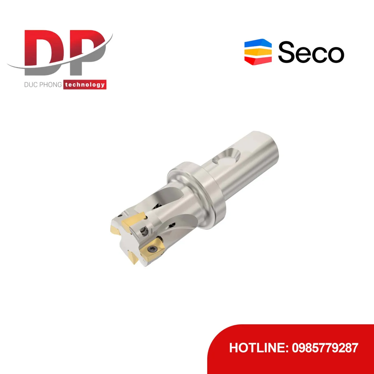 Dao phay gắn mảnh Seco Tools Turbo R217.69-2532.3F-12-4AN (DC 32.00 mm - 4 me cắt - Đáy phẳng)