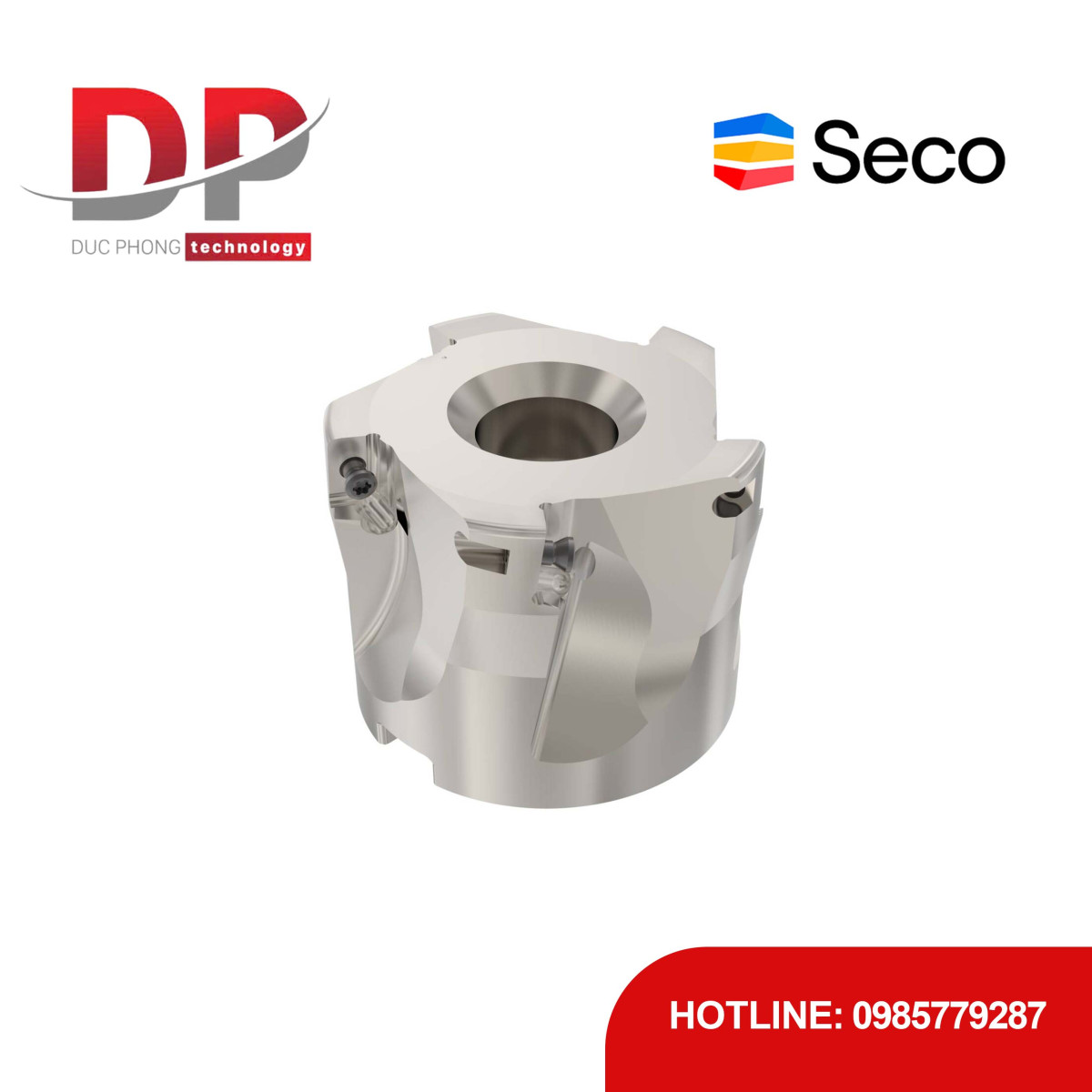 Dao phay gắn mảnh Seco Tools Turbo R220.69-02.00-10-5A (DC 50.8mm)