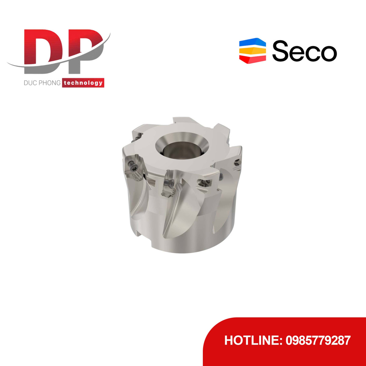 Dao phay gắn mảnh Seco Tools Turbo R220.69-02.00-10-7A (DC 50.8mm)