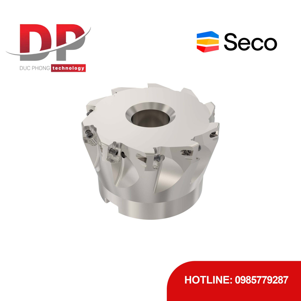 Dao phay gắn mảnh Seco Tools Turbo R220.69-03.00-10-10A (DC 76.2mm)