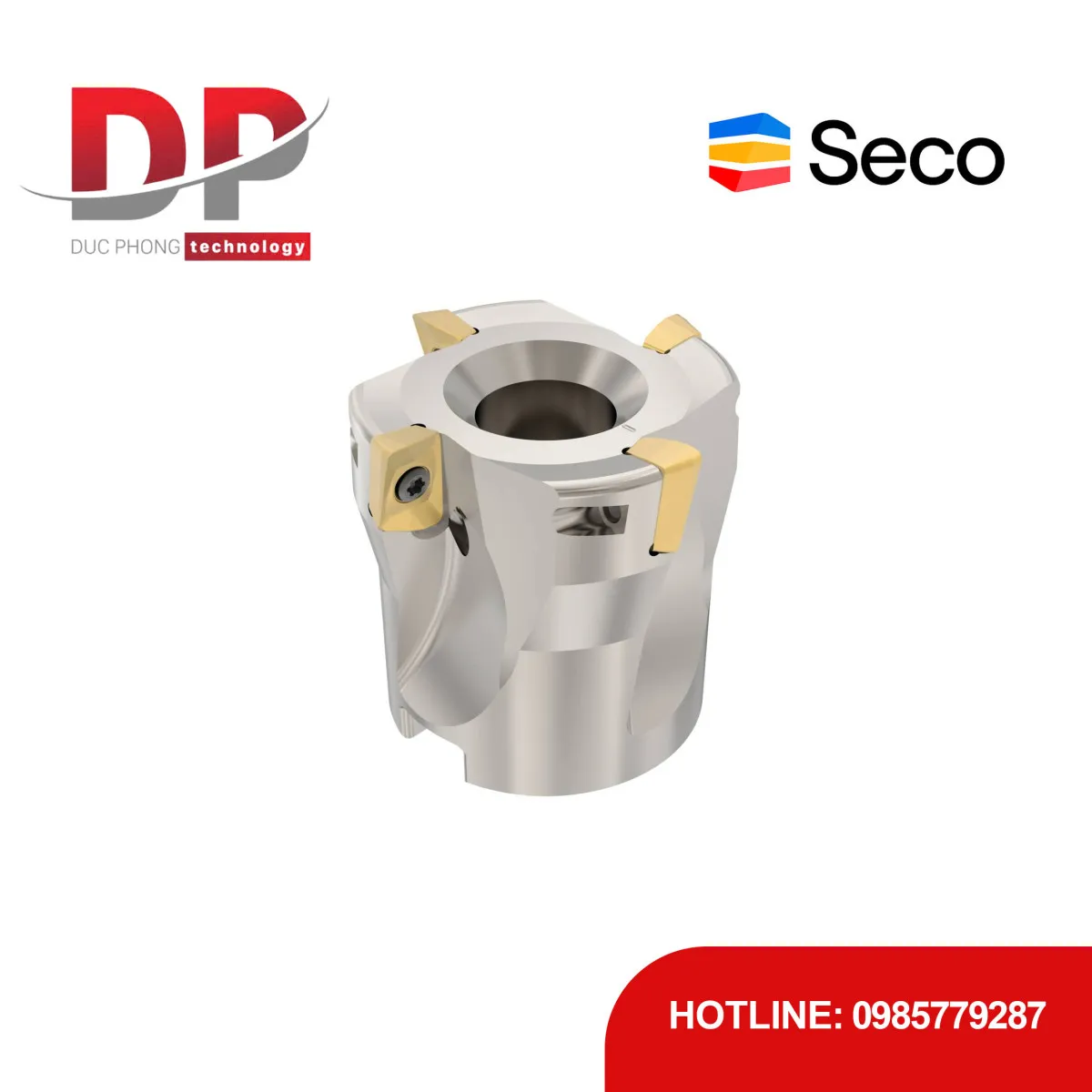 Dao phay gắn mảnh Seco Tools Turbo R220.69-0040-10-4A (DC 40.0mm)