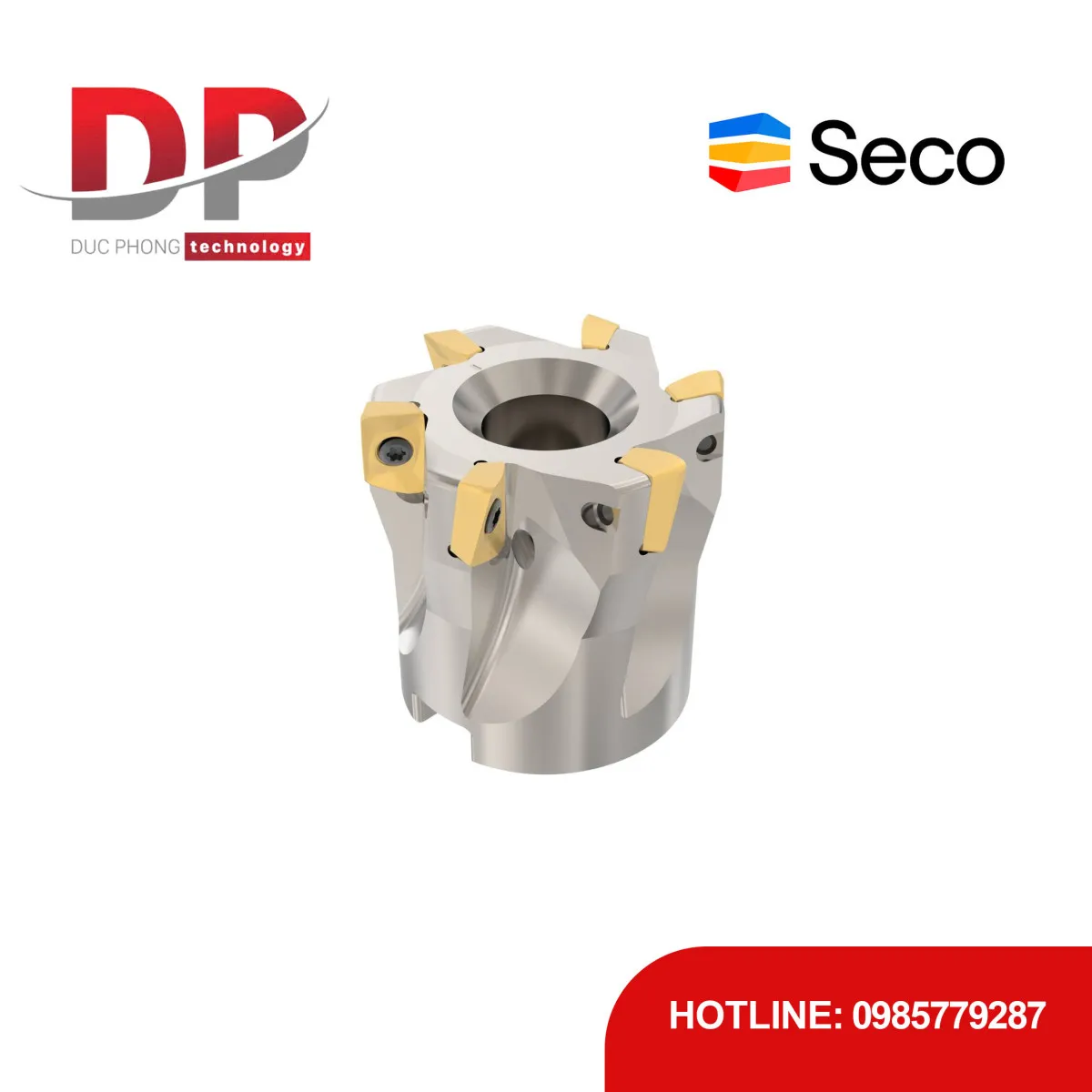 Dao phay gắn mảnh Seco Tools Turbo R220.69-0040-10-6A (DC 40.0mm)