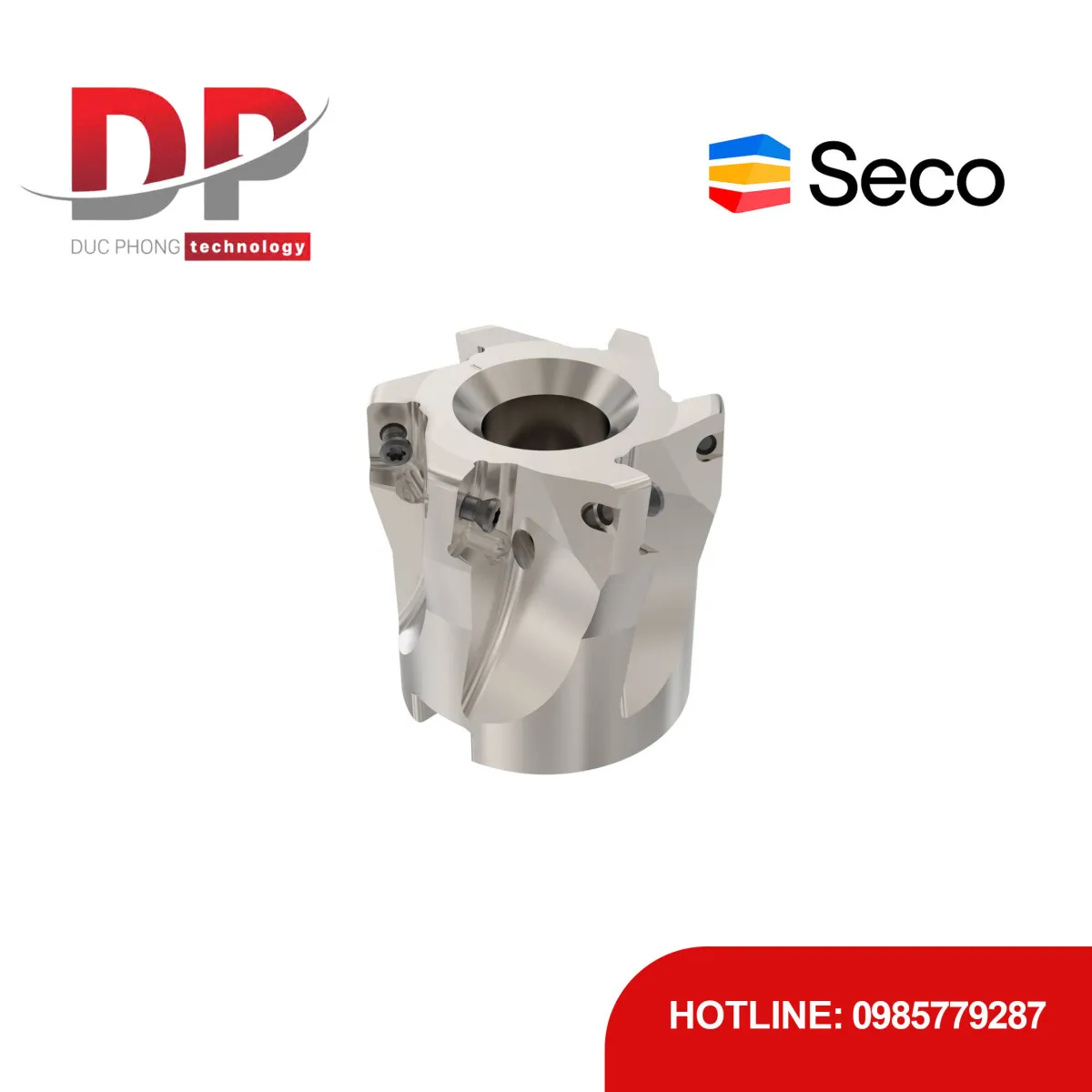 Dao phay gắn mảnh Seco Tools Turbo R220.69-0040-10-6A (DC 40.0mm)