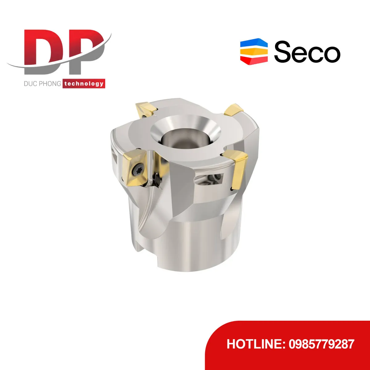Dao phay gắn mảnh Seco Tools Turbo R220.69-0044-10-4A (DC 44.0mm)