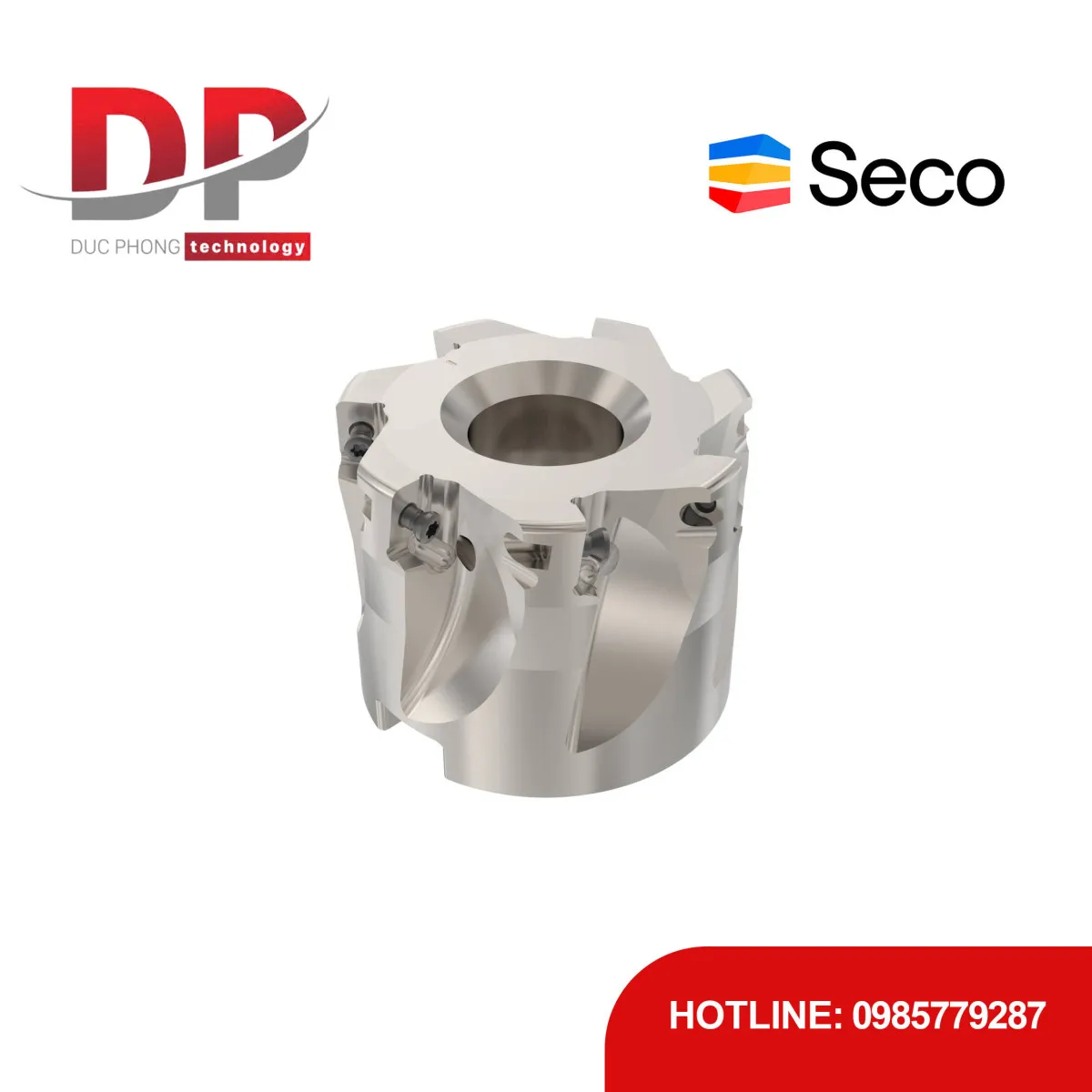 Dao phay gắn mảnh Seco Tools Turbo R220.69-0050-10-7A (DC 50.0mm)