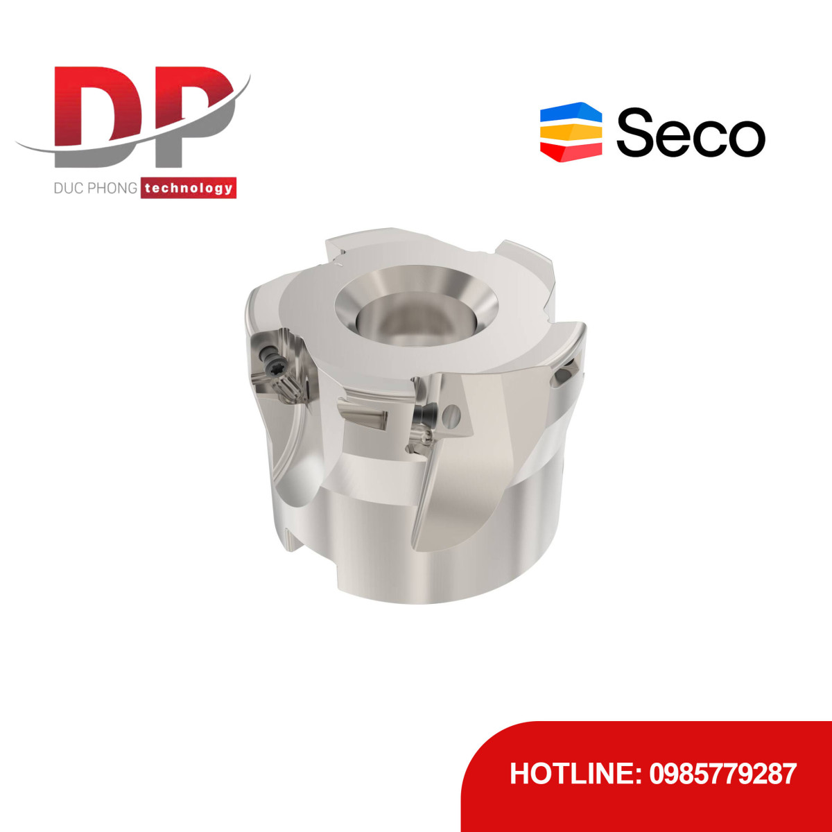 Dao phay gắn mảnh Seco Tools Turbo R220.69-0052-10-5A (DC 52.0mm)